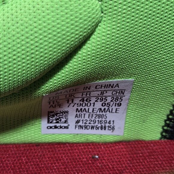 Adidas Marvel Comic Black Green Low Pro Bounce 2018 Basketball Shoe Mens 11.5 - Picture 9 of 14